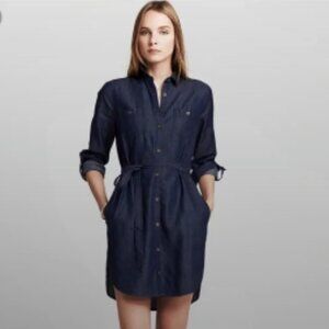 Banana Republic Chambray Belted Shirtdress